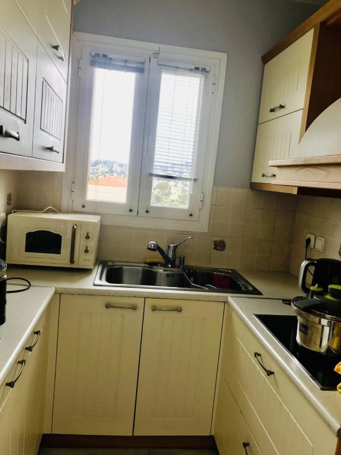 Beautiful Maisonette With A View To The Mountains And The Sea Agia Marina  Exteriör bild