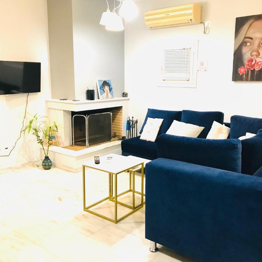 Beautiful Maisonette With A View To The Mountains And The Sea Agia Marina  Exteriör bild