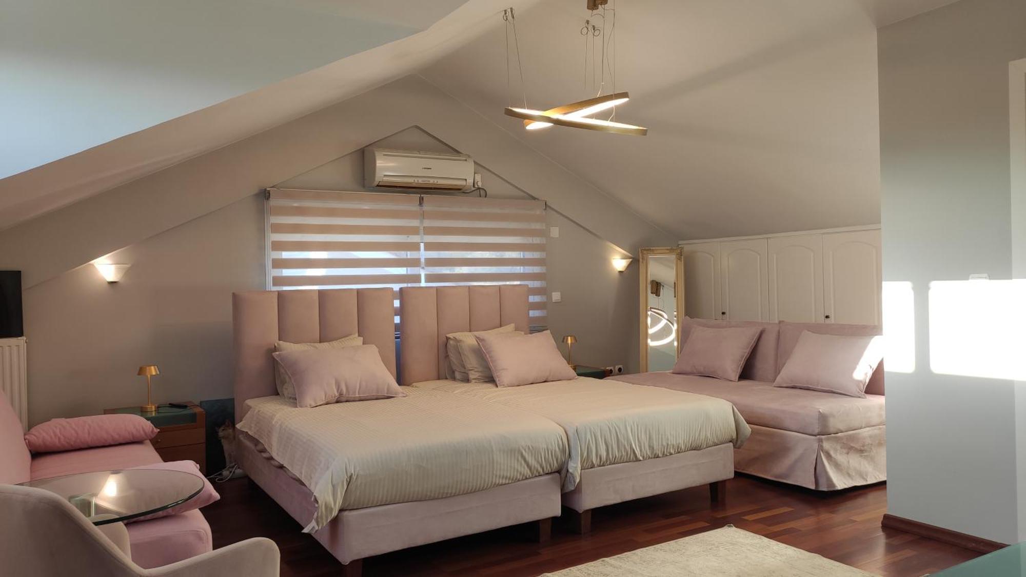 Beautiful Maisonette With A View To The Mountains And The Sea Agia Marina  Exteriör bild