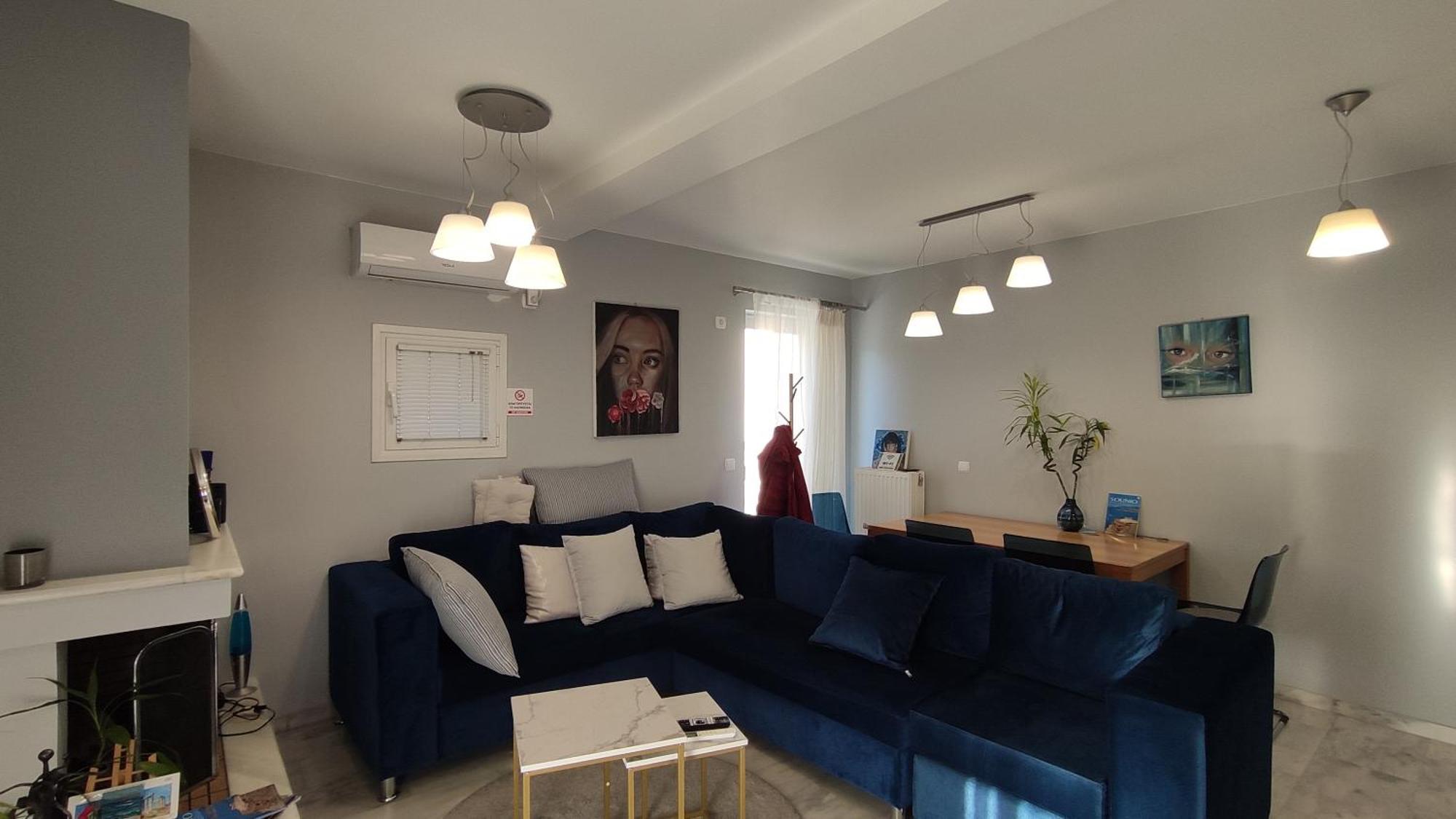 Beautiful Maisonette With A View To The Mountains And The Sea Agia Marina  Exteriör bild